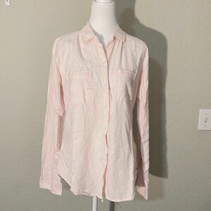 Abercrombie & Fitch Pink Stripe Button Down - Size Medium